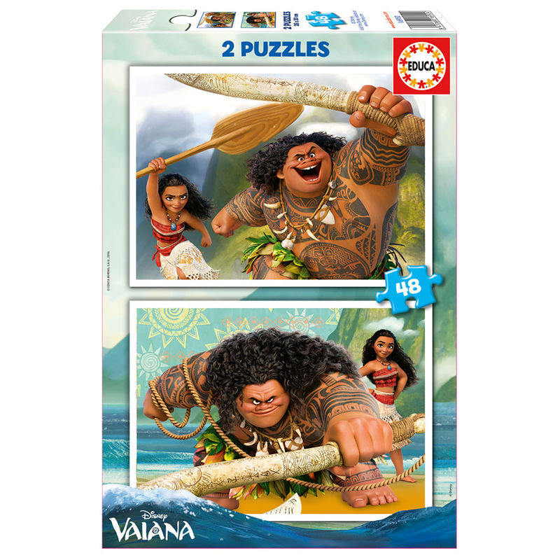 Puzzle Vaiana Moana Disney 2x48 piezas Frikytopia