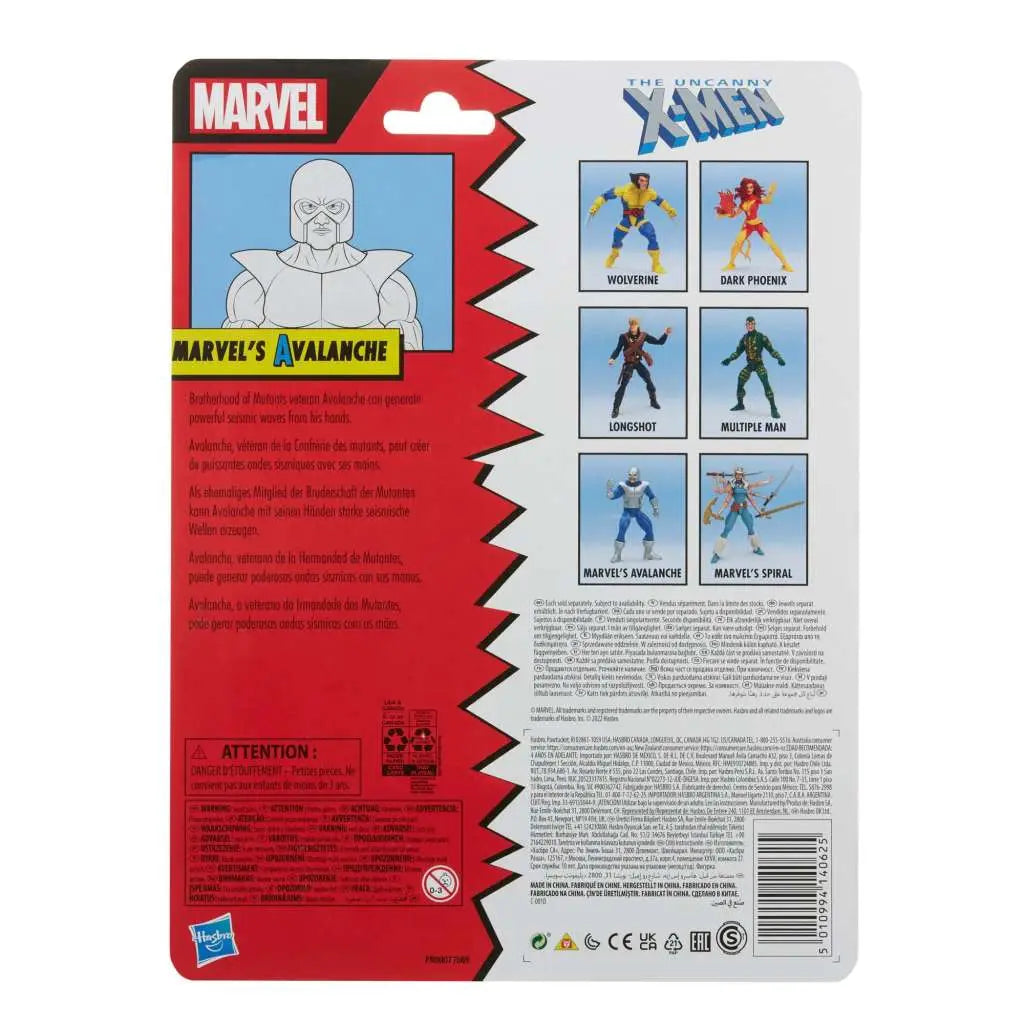 Figura hasbro marvel legends vintage avalanche