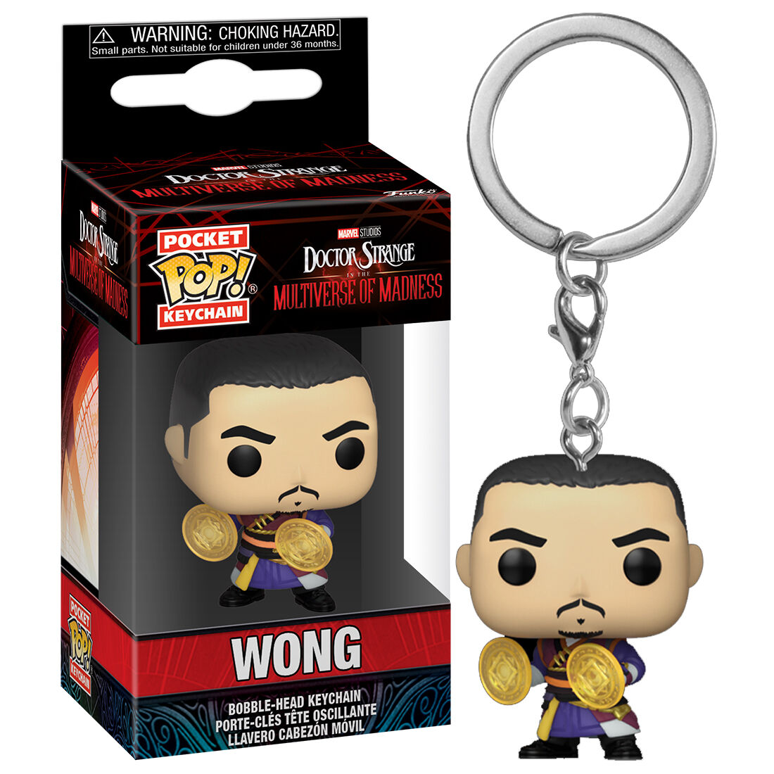 Funko pop keychain llavero doctor strange multiverso de la locura