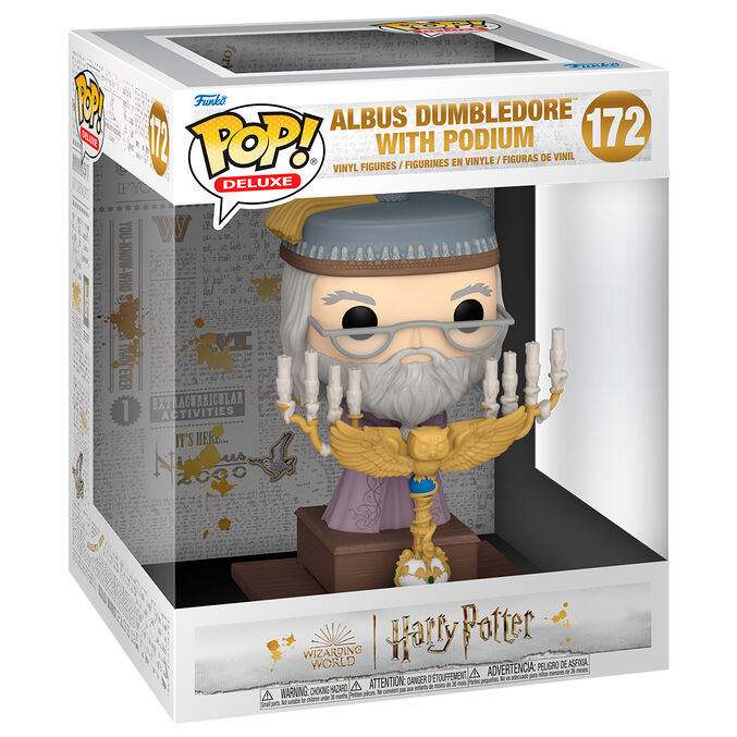 Funko pop harry potter deluxe dumbledore con podio 76002 Frikytopia