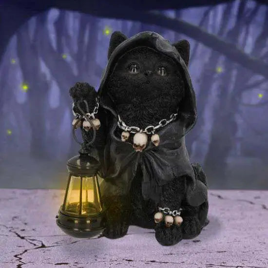 REAPERS FELINE LANTERN GRIM REAP CAT FIG Frikytopia