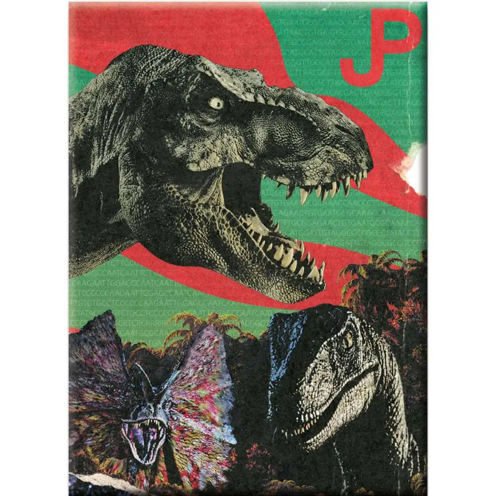 JURASSIC PARK COLLAGE FLAT Imán