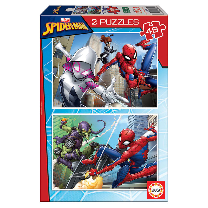 Puzzle Spiderman Marvel 2x48 piezas Frikytopia