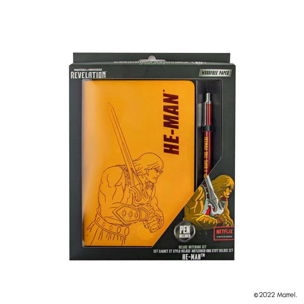 MOTU HE MAN Espada Libreta DELUXE SET