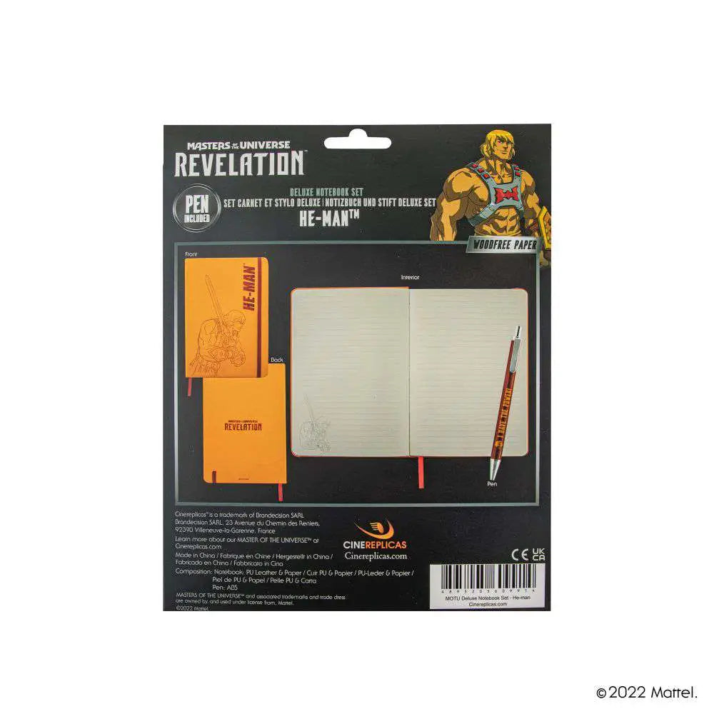 MOTU HE MAN Espada Libreta DELUXE SET