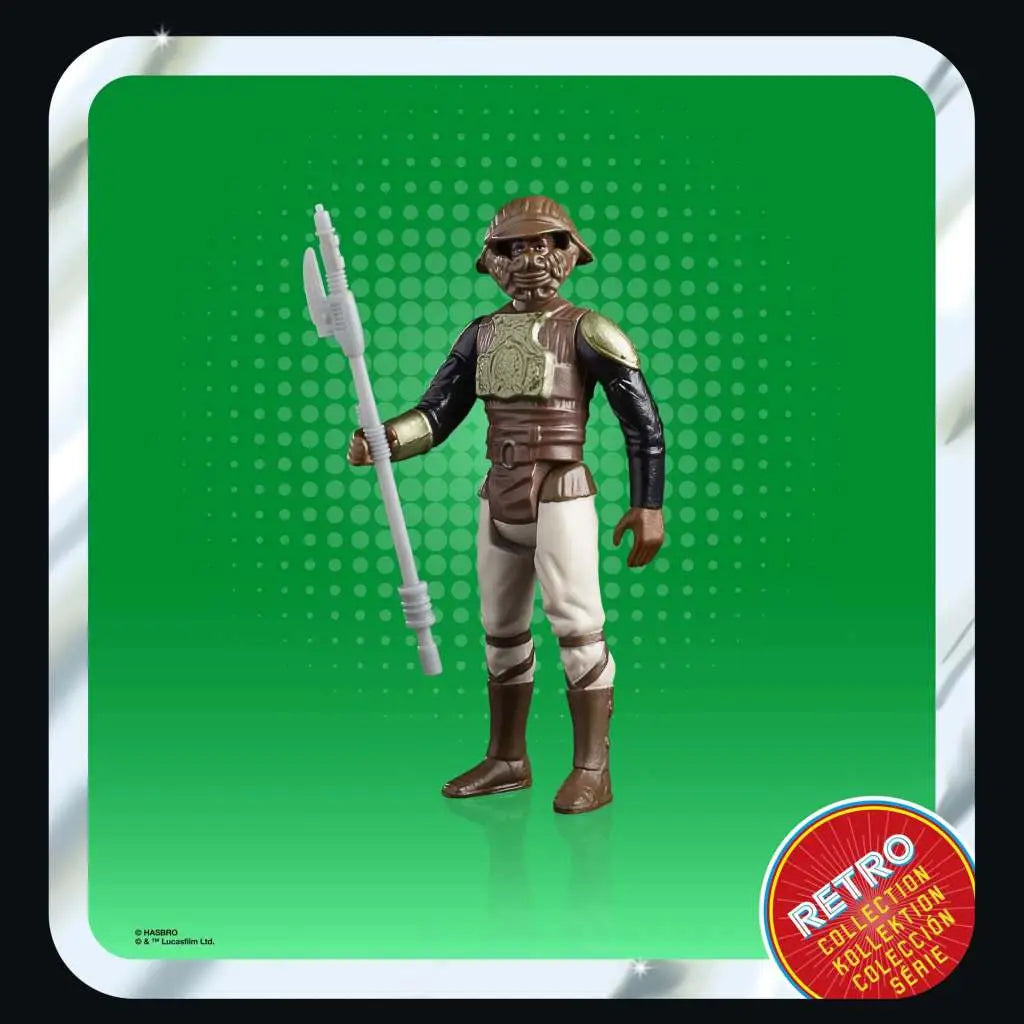 Figura hasbro star wars retro collection - lando caalrissian (skiff