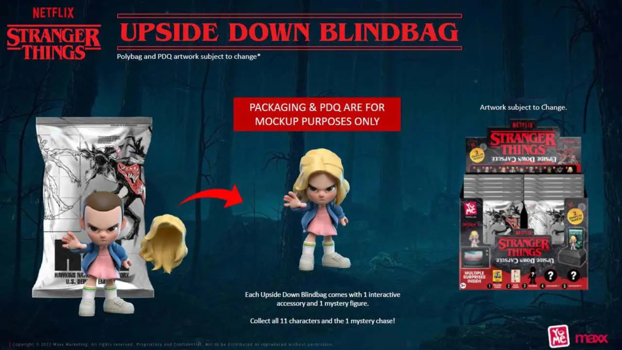 STRANGER THINGS - UPSIDE DOWN BLIND BAGS - 24 UNITS COUNTER DISPLAY Frikytopia