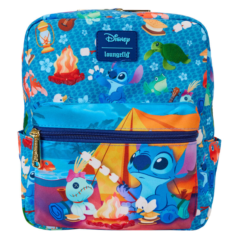 Mochila nylon Camping Cuties Stitch Disney Loungefly 24cm Frikytopia