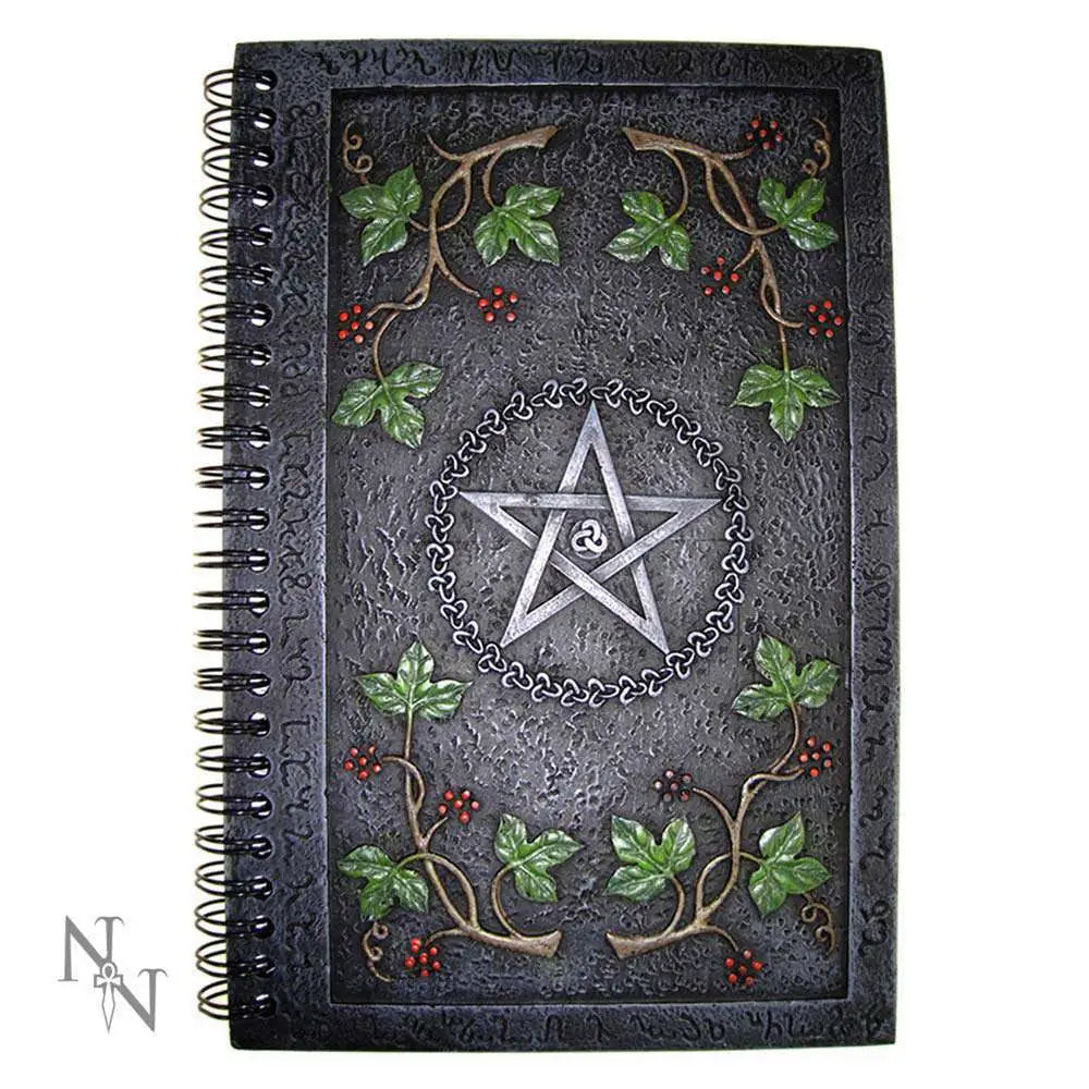 Libreta RESIN SPIRAL COVER WICCAN PENTA