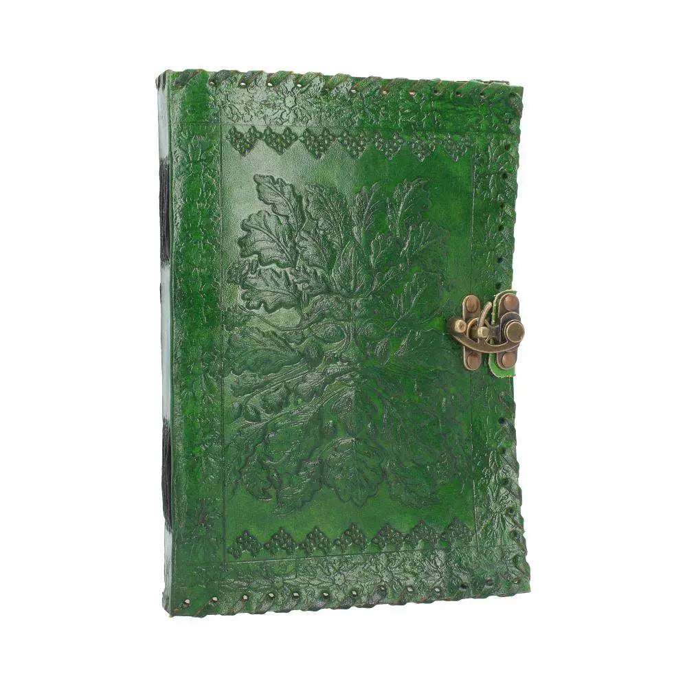 LEATHER Agenda EMBOSS GREENMAN & TWO LOCK Frikytopia