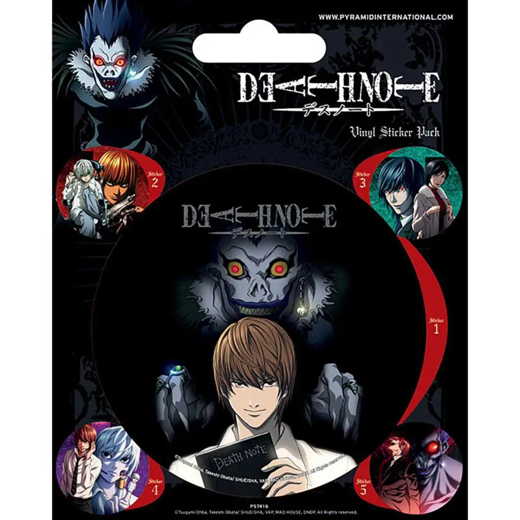 DEATH NOTE Pegatina SET Frikytopia