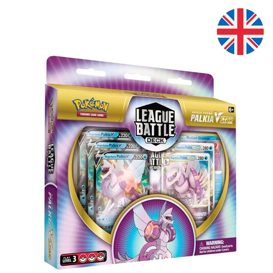 Blister juego cartas coleccionables Palkia Vstar League Battle Deck Frikytopia
