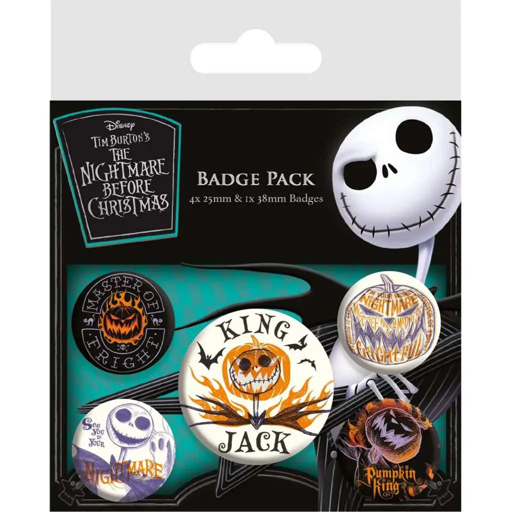 NIGHTMARE BEFORE CHRISTMAS Chapa PACK Frikytopia