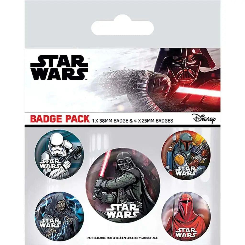 STAR WARS (DARK SIDE) Chapa PACK Frikytopia
