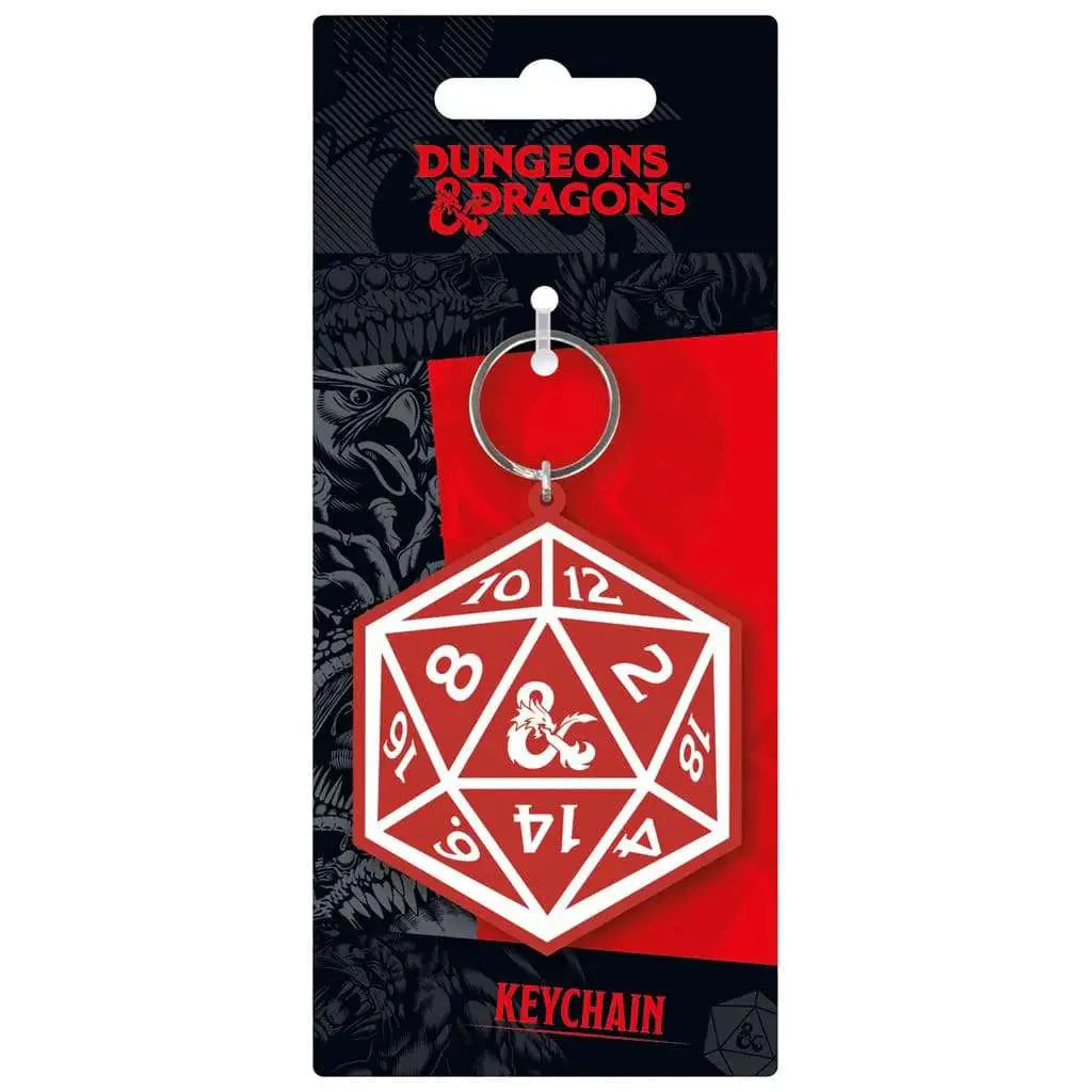 DUNGEONS & DRAGONS-D20 RUBBER Llavero