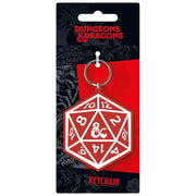 DUNGEONS & DRAGONS-D20 RUBBER Llavero
