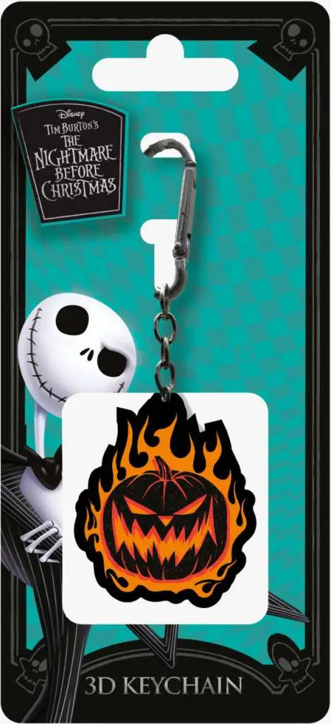 NBX FLAMING PUMPKIN Llavero 3D Frikytopia