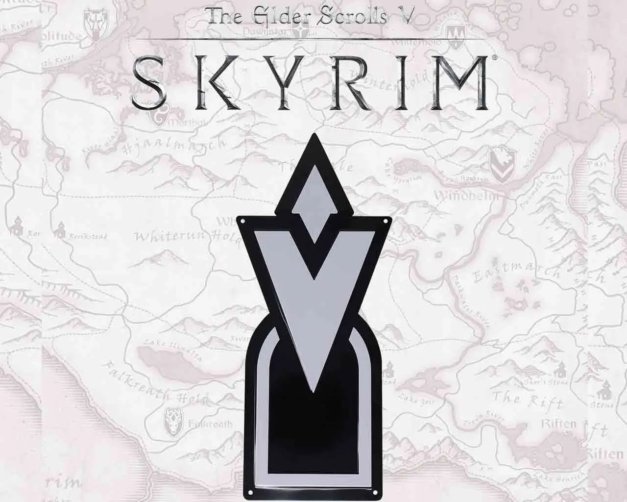 Elder Scrolls Skyrim Placa de Chapa Skyrim Quest Marker