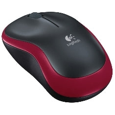 Mouse raton logitech m185 optico wireless inalambrico rojo 2.4ghz Frikytopia