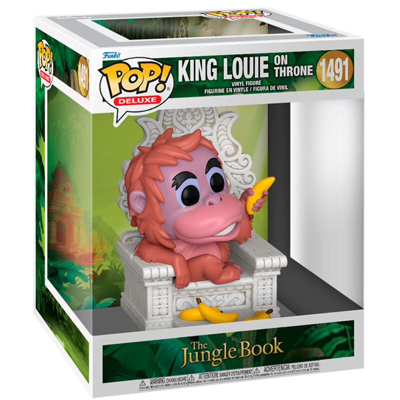 El libro de la selva POP Deluxe Vinyl Figura King Louie on throne 9 cm Frikytopia