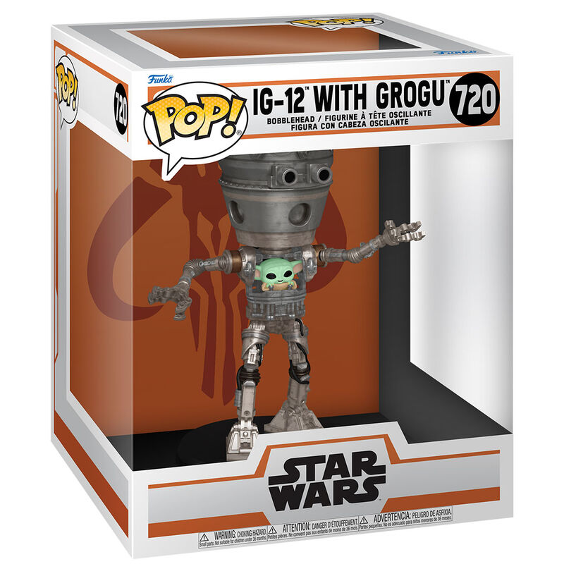 Star Wars The Mandalorian POP Deluxe Vinyl Bobblehead Figura IG-11 9 cm Frikytopia