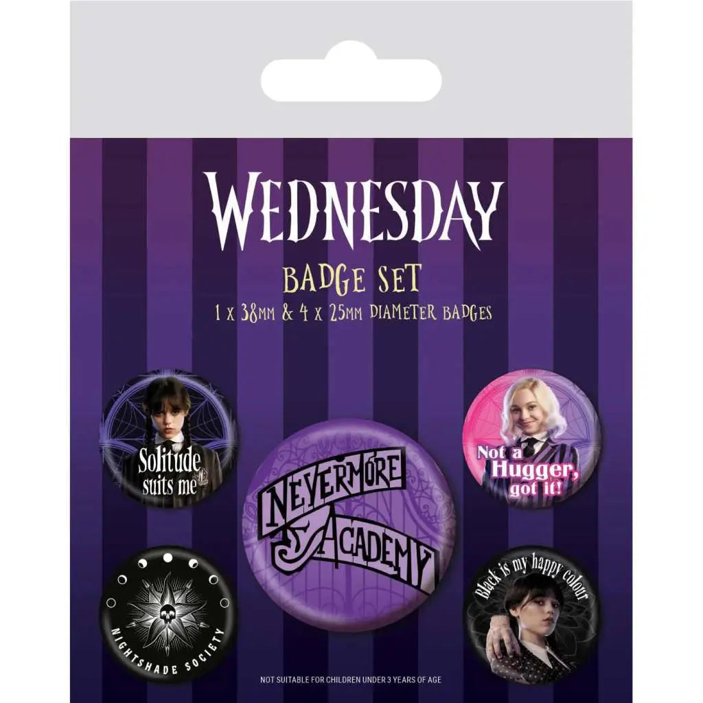 WEDNESDAY NEVERMORE Chapa PACK Frikytopia