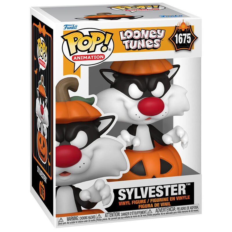 Looney Tunes POP Television Vinyl Figura Halloween Sylvester w/Pumpkin 9 cm Frikytopia