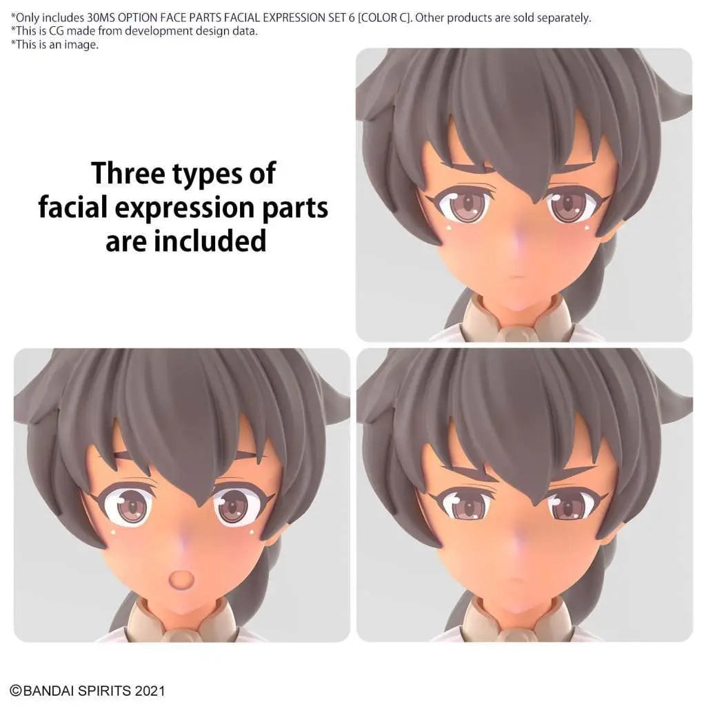 30MS OP FACE PT FACIAL EXPR SET 6 CLR C Frikytopia