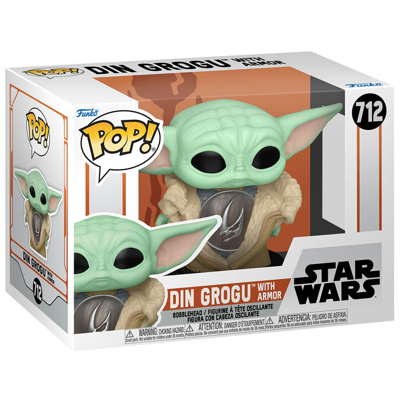 Figura POP Star Wars The Mandalorian Din Grogu with Armor Frikytopia