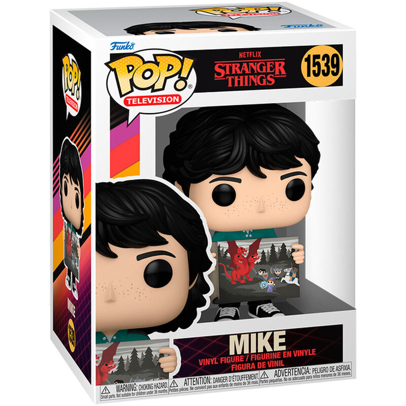 Funko pop stranger things s4 mike con dibujo de will 80137 Frikytopia