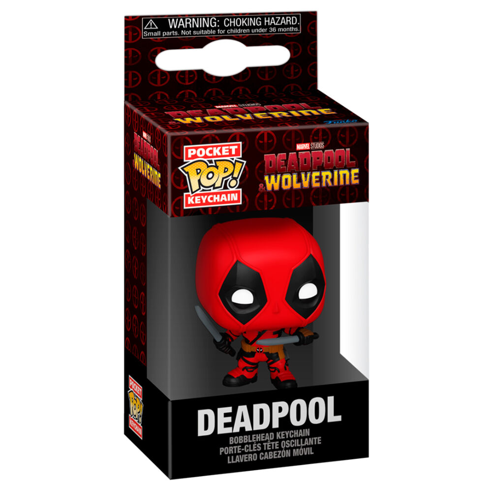 Llavero Pocket POP Marvel Deadpool y Wolverine