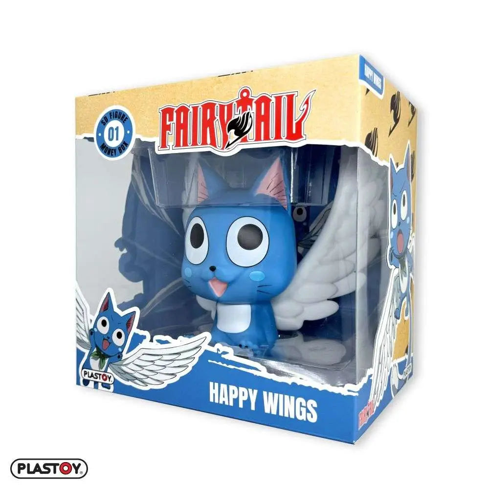 Figura hucha plastoy fairy tail happy alas desplegadas