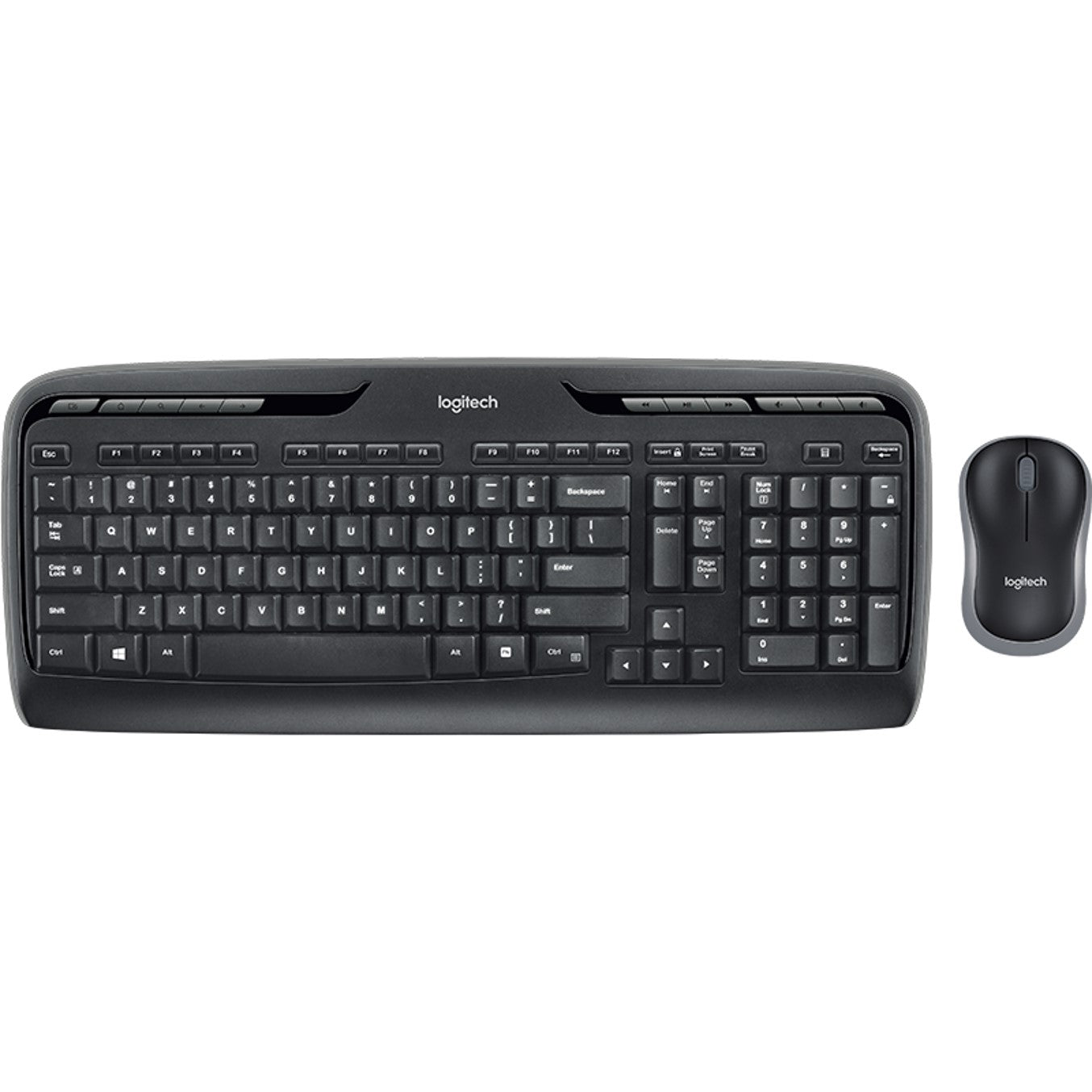 Teclado + mouse logitech mk330 wireless inalambrico negro ingles internacional Frikytopia
