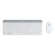 Teclado + mouse logitech mk470 wireless inalambrico blanco