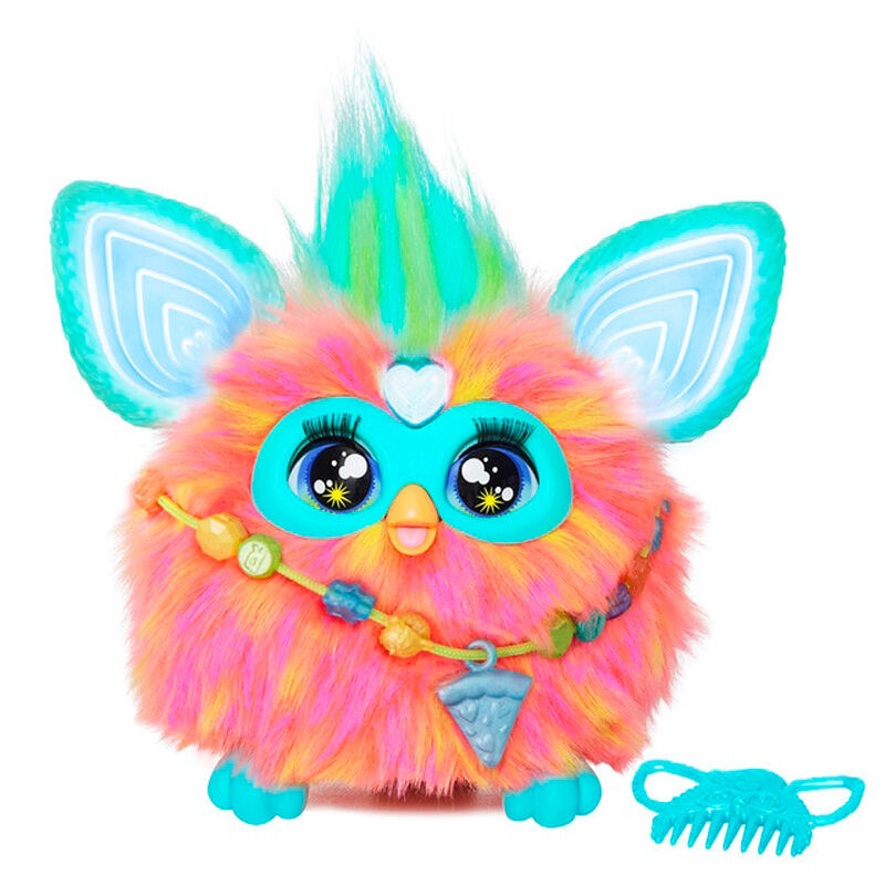 Juguete interactivo hasbro furby naranja coral Frikytopia