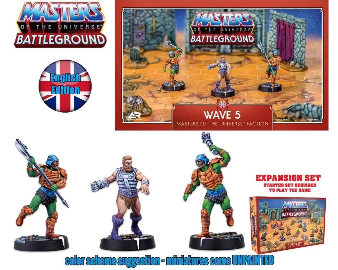 MotU:Battleground - Wave 5 - Masters of the Universe Faction -  ENGLISH EDITION Frikytopia