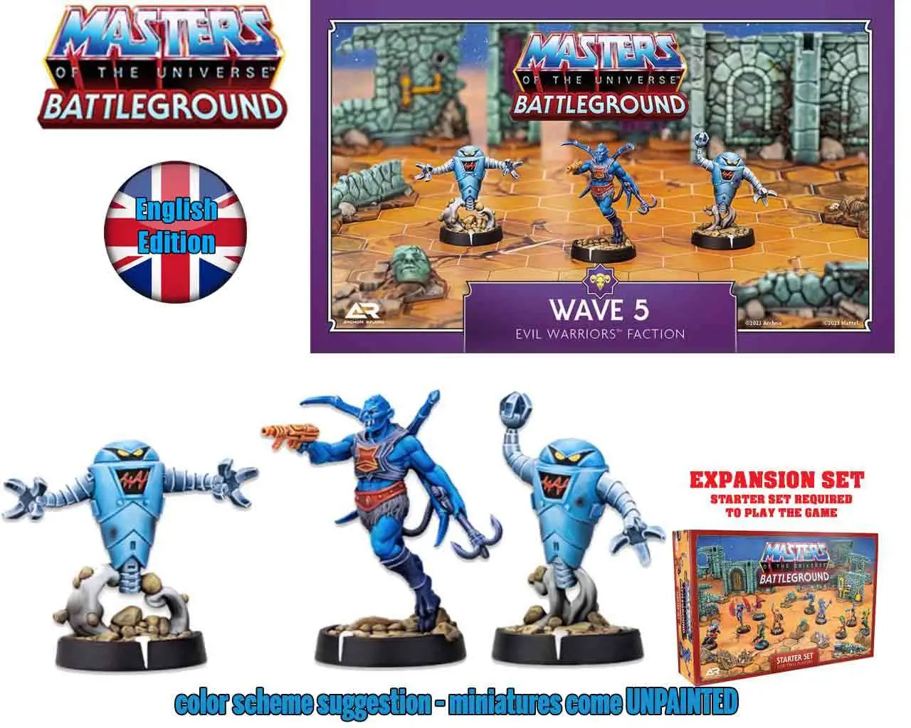 MotU:Battleground - Wave 5 - Evil Warriors Faction -  ENGLISH EDITION Frikytopia