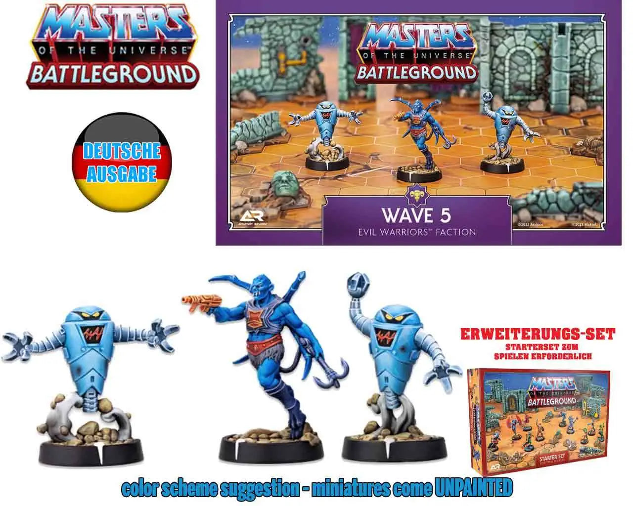 MotU:Battleground - Wave 5 - Evil Warriors Faction - Deutsche Ausgabe Frikytopia