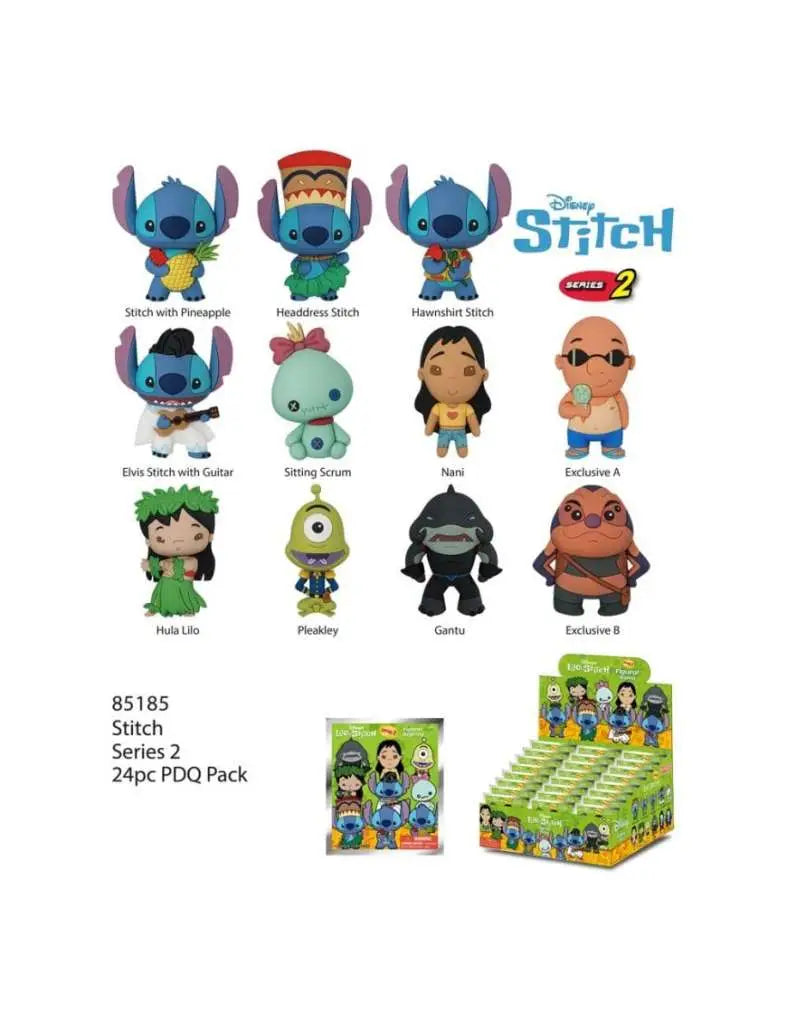 Lilo & Stich Colgantes PVC 3D Stich Series 2 Expositor (24)