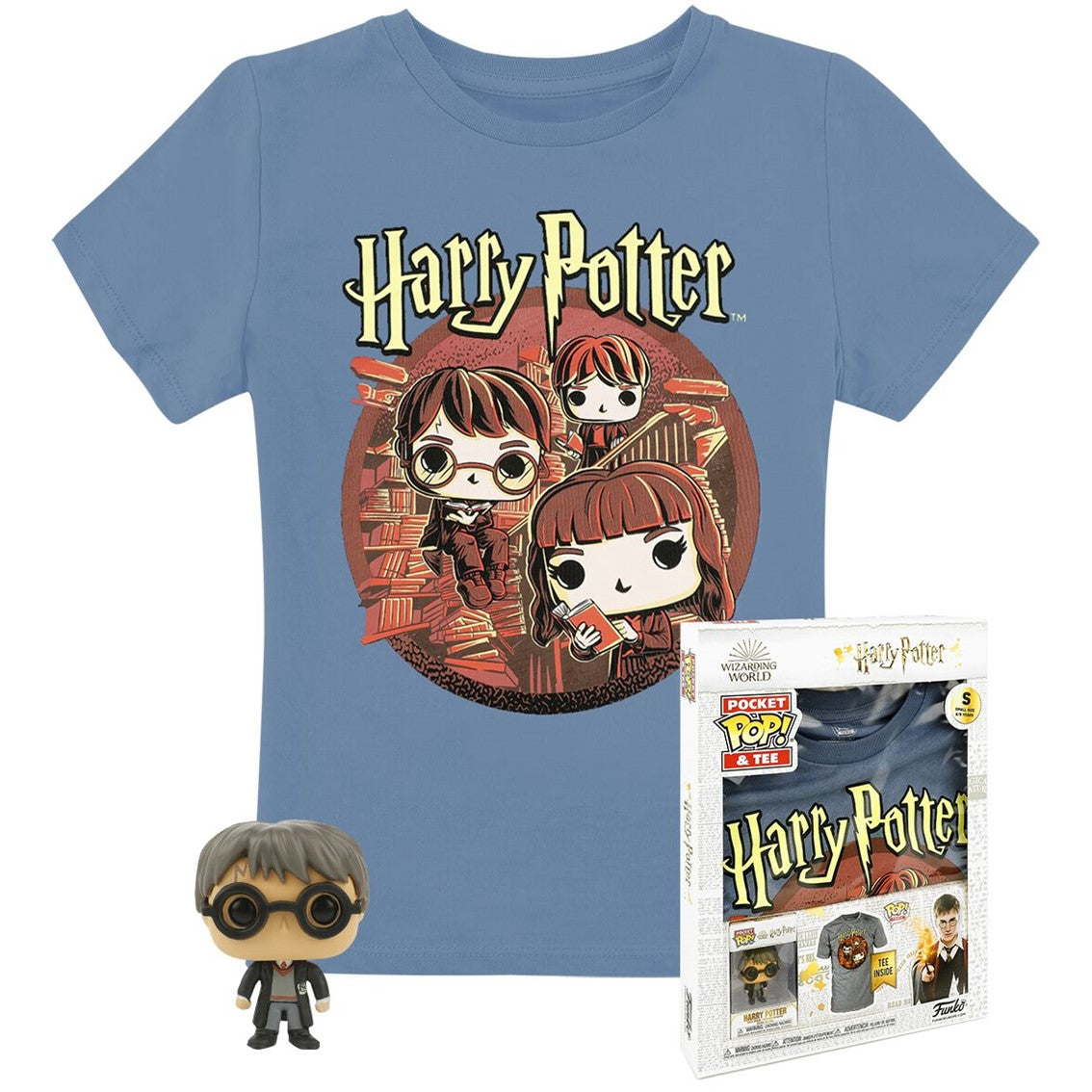 Pop tee harry potter funko camiseta trio talla xl nino Frikytopia