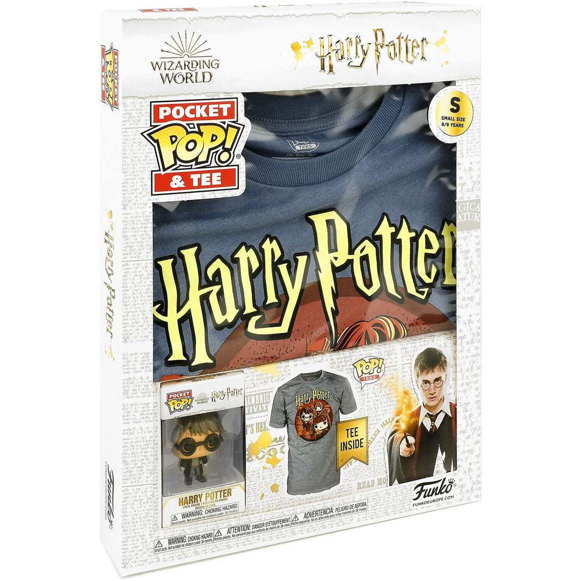 Pop tee harry potter funko camiseta trio talla l