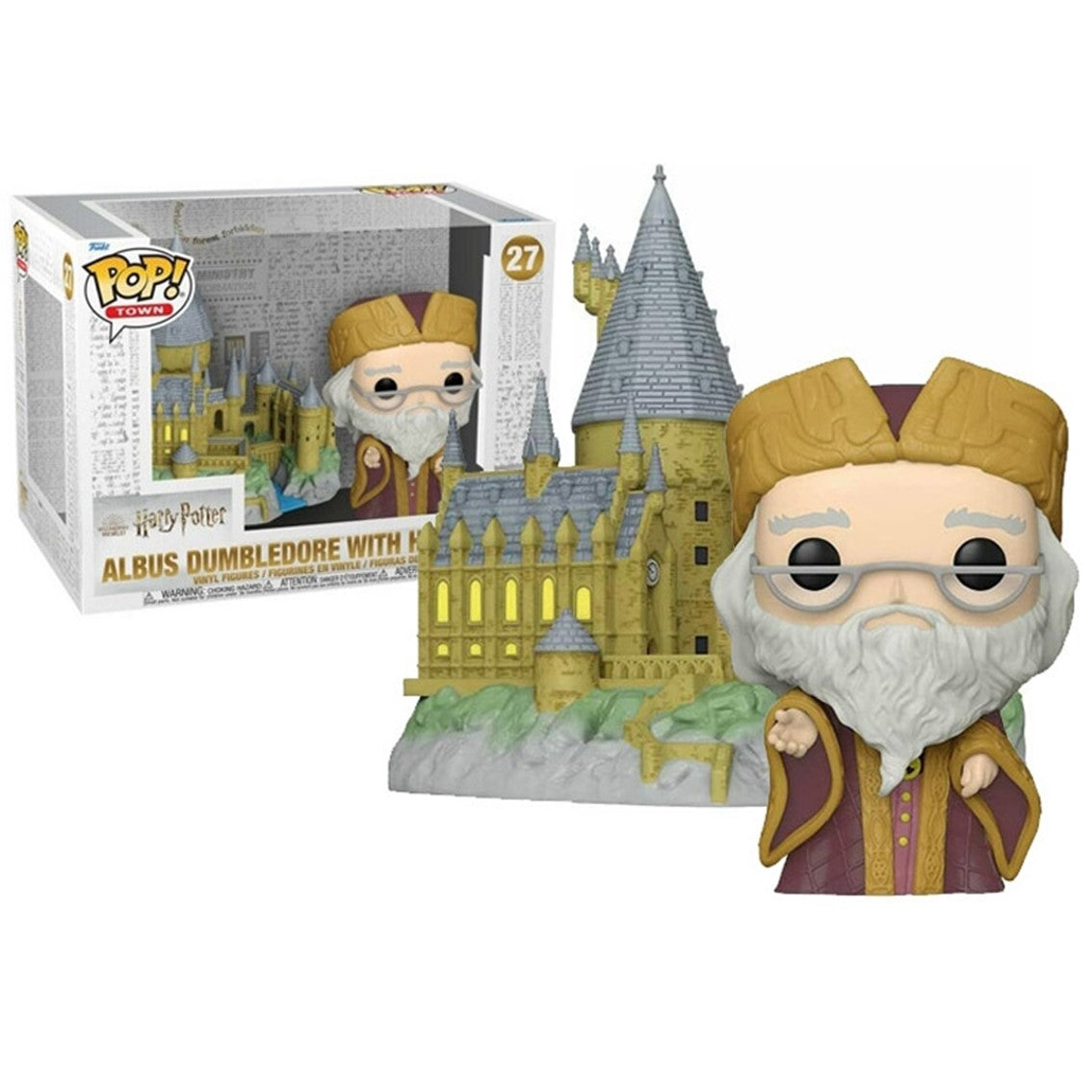 Funko Pop Town Harry Potter Albus Dumbledore con Hogwarts 27