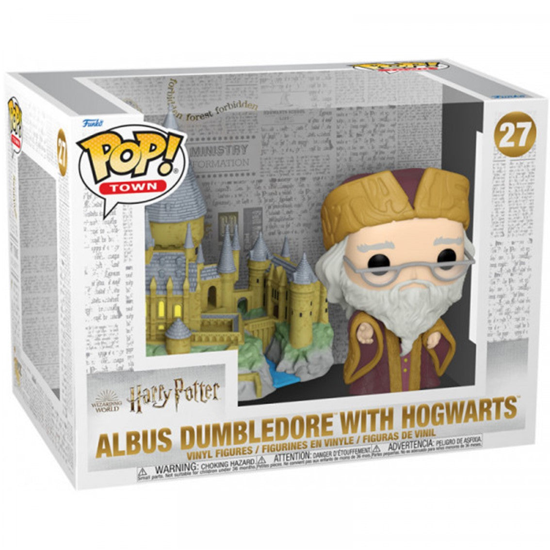 Funko Pop Town Harry Potter Albus Dumbledore con Hogwarts 27