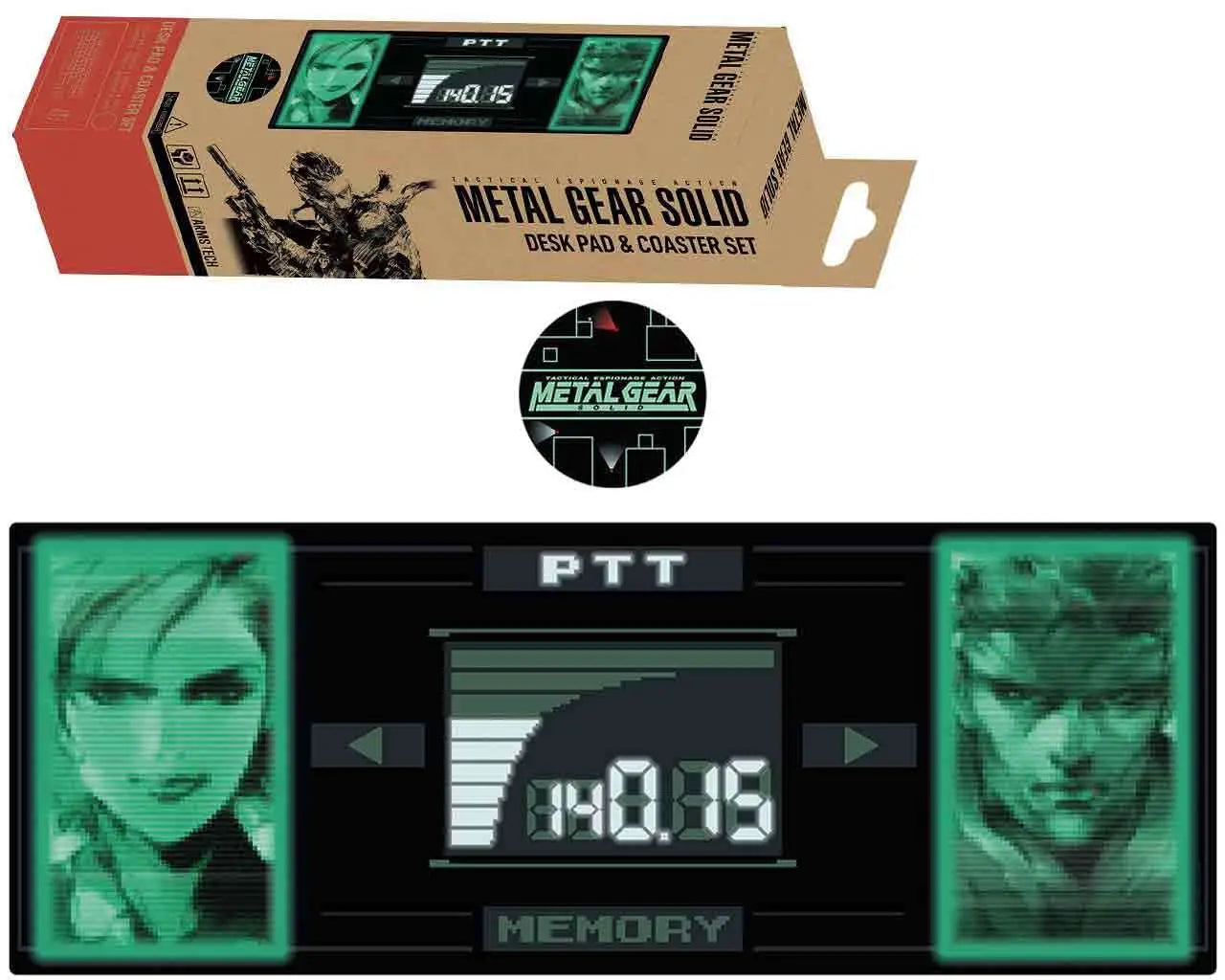 Metal Gear Solid Vade Escolar & posavasos Solid Snake x Raiden Limited Edition
