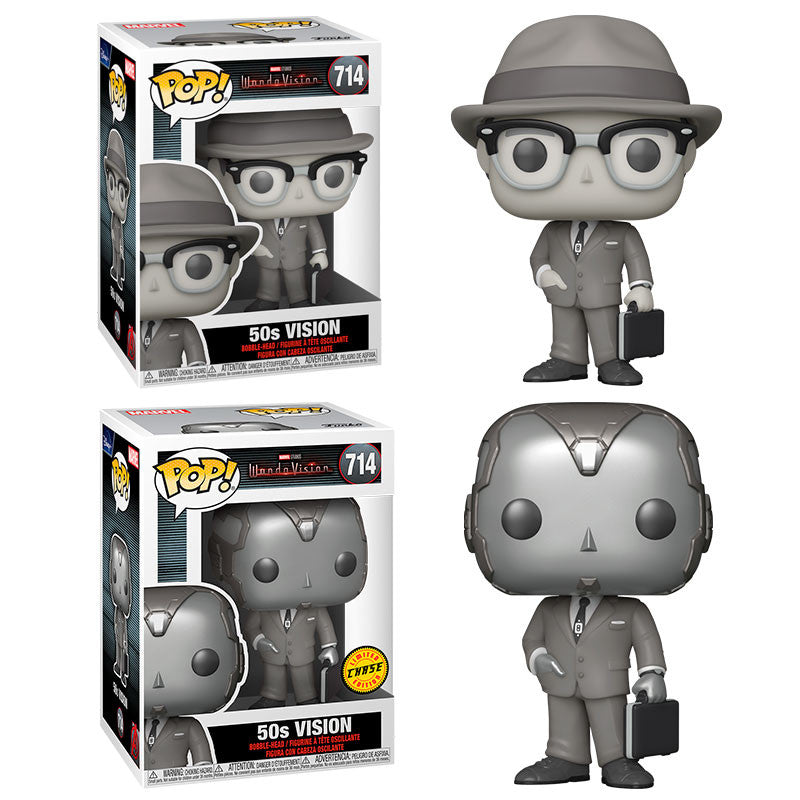 Funko pop marvel wandavision vision 50s bw