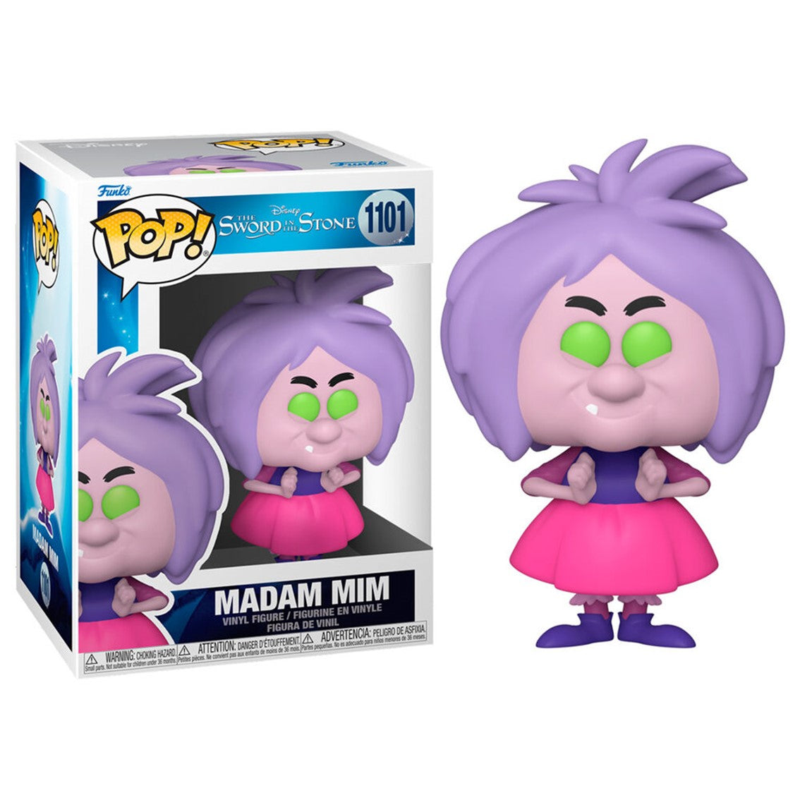 Funko pop disney the sword and the stone merlin el encantador madam mim Frikytopia