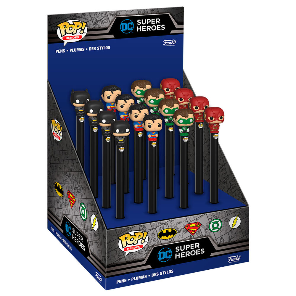 Funko pop pen topper boligrafo dc comics 1 unidad aleatoria batman superman Frikytopia
