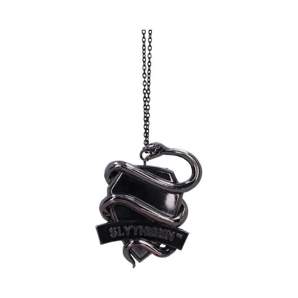 HARRY POTTER SLYTHERIN CREST SILVER HANGING ORNAMENT