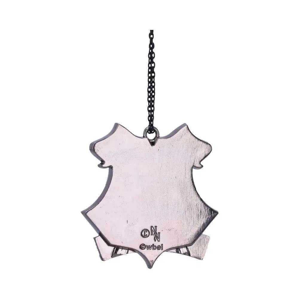 HARRY POTTER HOGWARTS CREST SILVER HANGING ORNAMENT