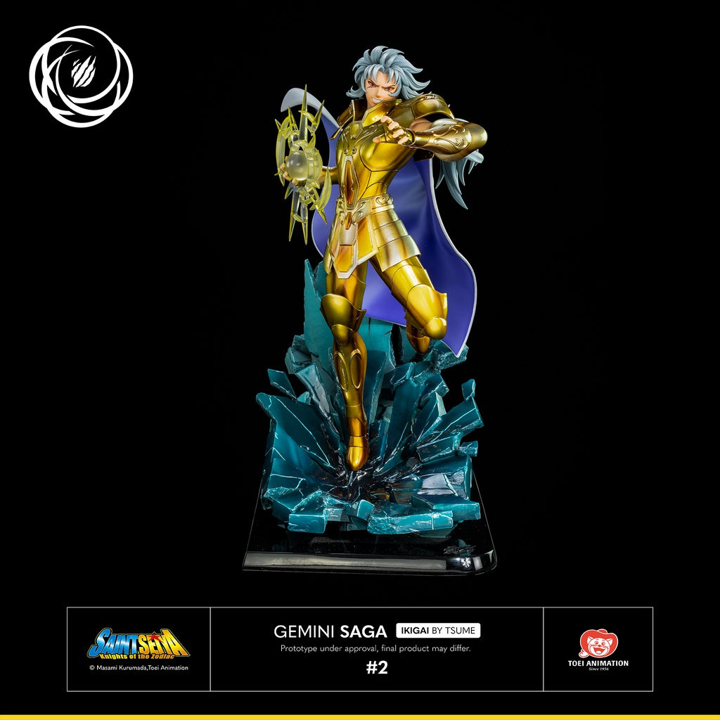 Figura tsume arts saint seiya gemini saga resina escala 1 6 ikigai Frikytopia